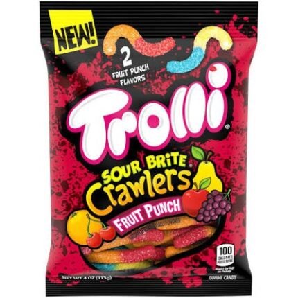 Trolli Sour Brite Crawlers Fruit Punch Gummy Edibles 600mg